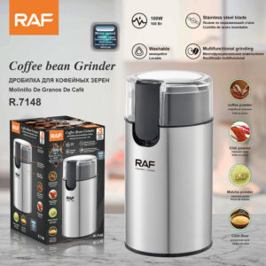RAF European Standard Household Fully Automatic Coffee Bean Grinder Dry Grinding Lightweight Coffee Grinder R7148