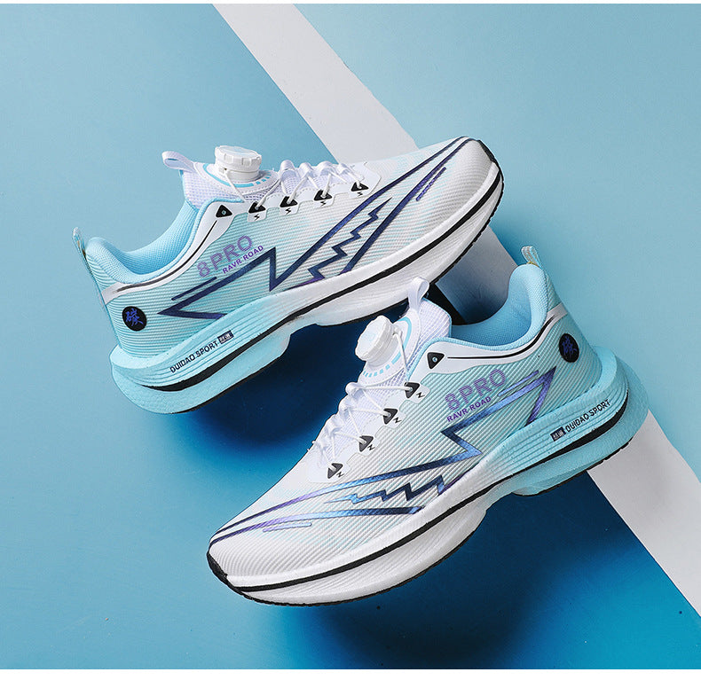 2025New8pro Full Palm Carbon Plate Racing Shock Absorption Running Shoes Men and Women Couples Rotating Buckle Youth Shoes Sports - 图片 33