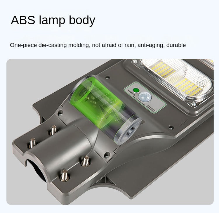 Integrated solar street light with human body induction for outdoor garden, automatic lighting, IP65 waterproof. - 图片 35