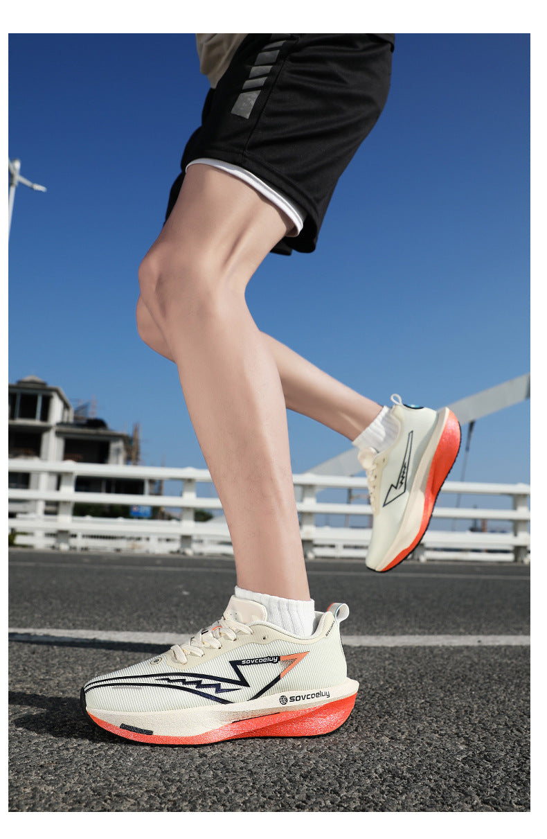 2025New Professional Running Shoes Sports Shoes Breathable Versatile Trendy Men Couples Youth Campus Casual Racing Training Shoes - 图片 36