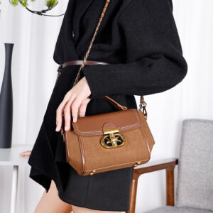 European and American Retro Niche Stylish Small Square Bag Chain New Texture Handbag Fashion Versatile Shoulder Crossbody Bag for Women