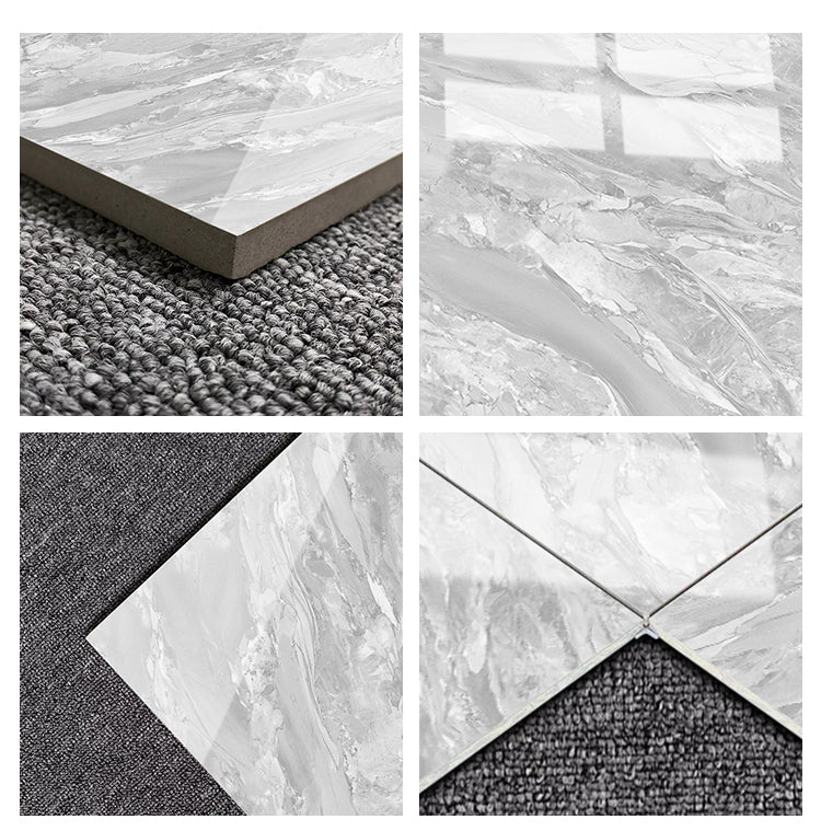Custom 800x800 Luxury Marble Look Glazed Tile Design Carreaux De Maison Sol Non-slip Wear Resistant Matte Textured Tile - 图片 9