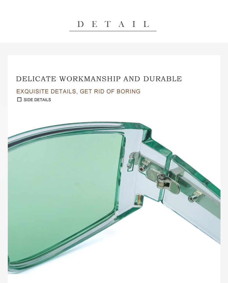 Sunglasses for Women Korean Style Chain Sunglasses Trendy sunglasses European and American Fashion Outdoor Street Style Glasses shade - 图片 17