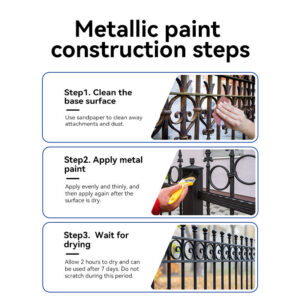 Water-based Anti-rust Paint Metal Paint Rust-free Iron Rust Metal Paint Color Steel Tile Renovation Rust Fixing Agent Multi-color Metal Paint