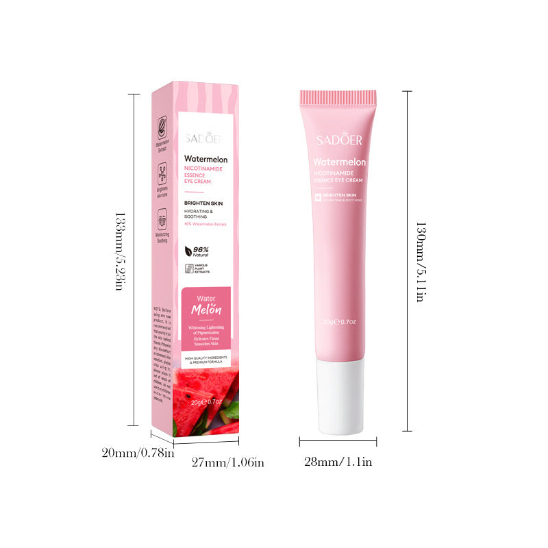 Watermelon Niacinamide Essence Eye Cream SADOER Moisturizing Eye Cream for Eye Area Wholesale Cross-Border Trade - 图片 5