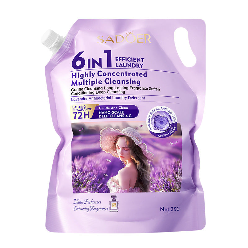 Cross-border Large Capacity Lavender Antibacterial Laundry Detergent2KG Clean Fragrance Export Manufacturer Wholesale - 图片 6