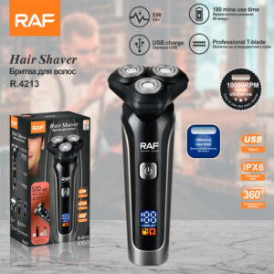 RAF European Standard Hair Clipper Shaver Shaver Men's Daily Necessities Set Electric USB Mouth R.4213