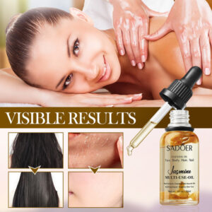 Cross-border Jasmine Dried Flower Massage Oil SADOER Moisturizing and rejuvenating skin body oil cross-border foreign trade wholesale