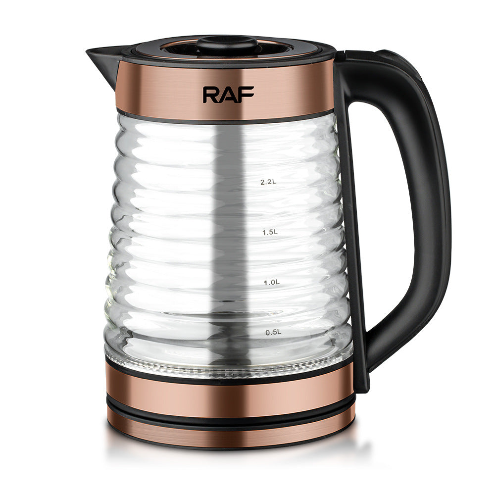 RAF European Standard Transparent Glass2.2L Electric Kettle Automatic Large Capacity Multi-Functional Kettle Overheat Protection - 图片 14