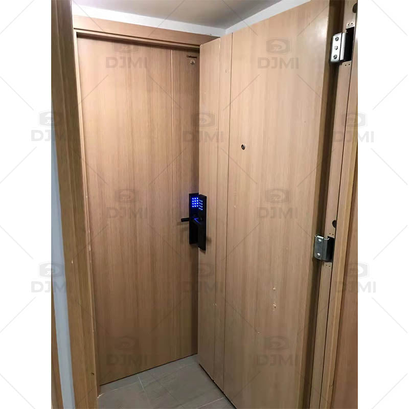 High Quality Veneered Against Rust Interior Modern Meranti Wooden Fire Rated Door - 图片 3