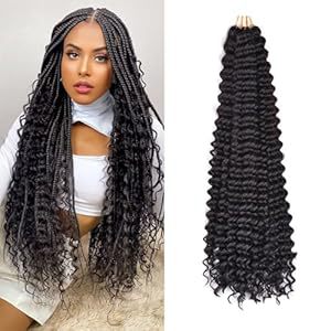 DeepWaveTwist Long Curly Hair Crochet Hair Extensions Afro Synthetic Hairpiece European and American Cross-Border Wholesale Fluffy - 图片 6