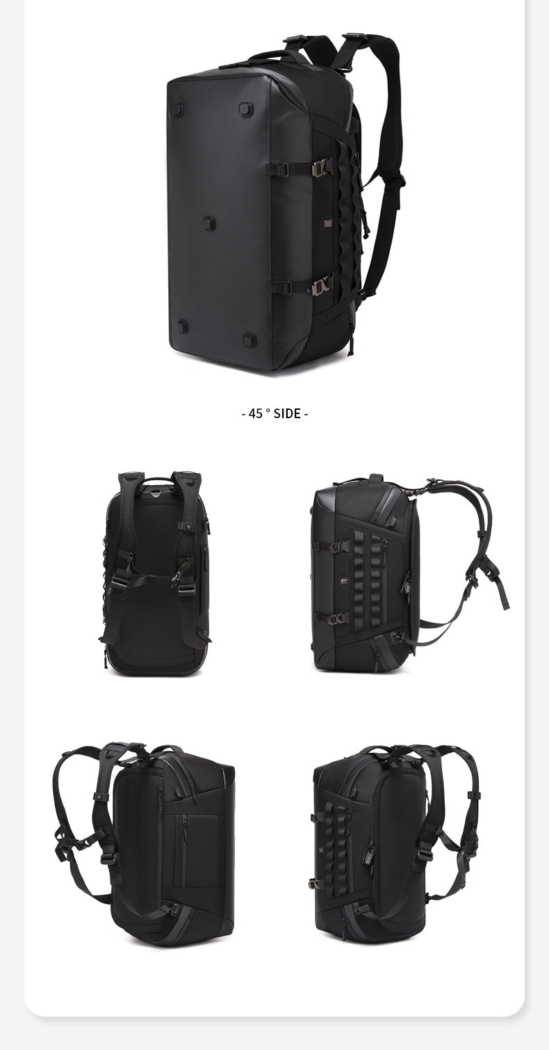 Men's Travel Bag Multifunctional Sports Fitness Bag Large Capacity Waterproof Travel Bag Business Trip Handheld Backpack - 图片 24