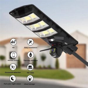 led Solar Street Light Head with Camera HD Monitoring Solar Panel Monitoring High Wattage Outdoor Waterproof