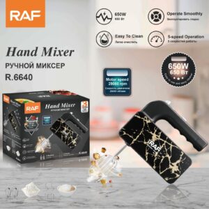 RAF European Standard Electric Egg Beater3Speed Regulation650w Easy-to-clean Baking Whisk Cream Mixer