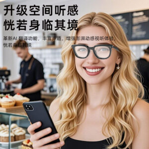 Factory direct sales smart glasses Bluetooth call ai Translation Driving Riding Comfortable Fashionable Sunglasses