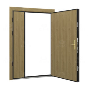 China Factory    Wood Armored Doors Modern Simple Design Security Entrance Door