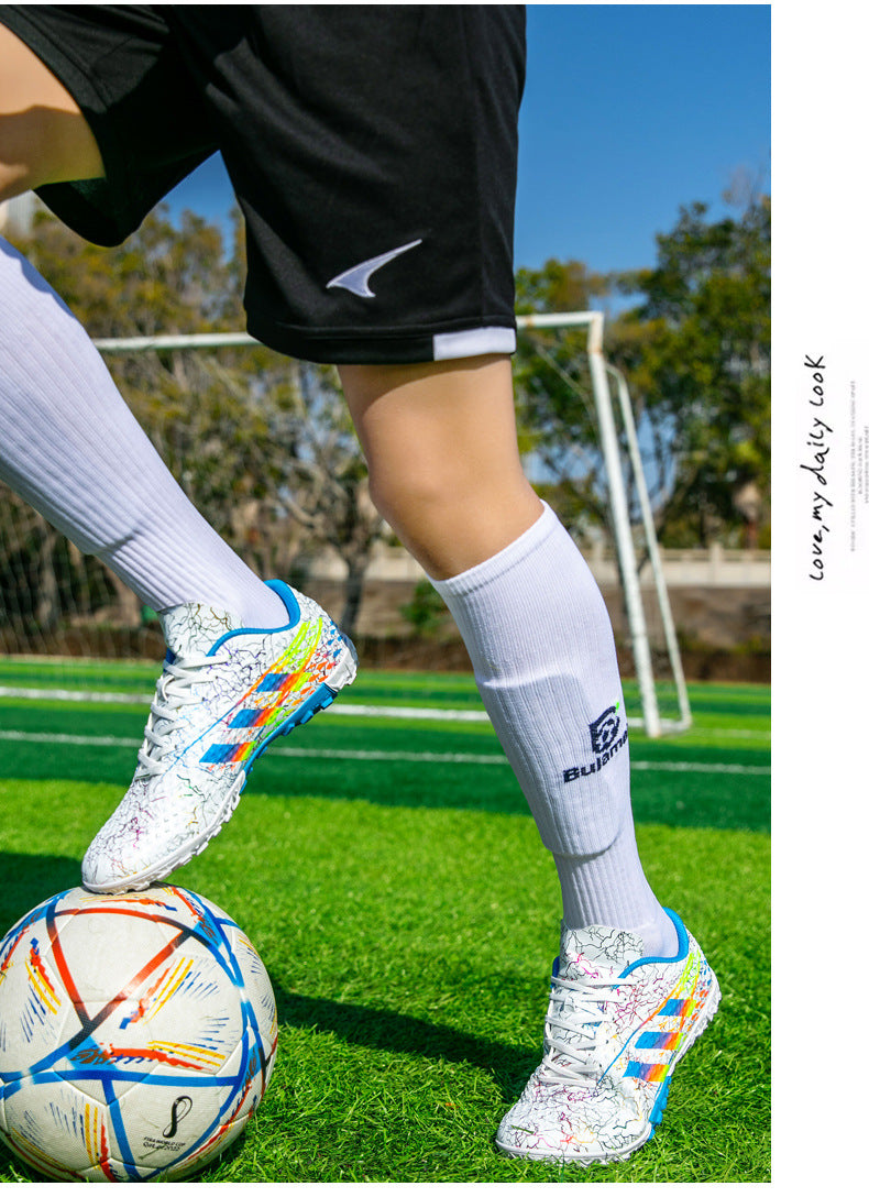 New professional football shoes for men and women AG Spike TF Broken Nail Youth Student Grassland Competition Training Shoes - 图片 43