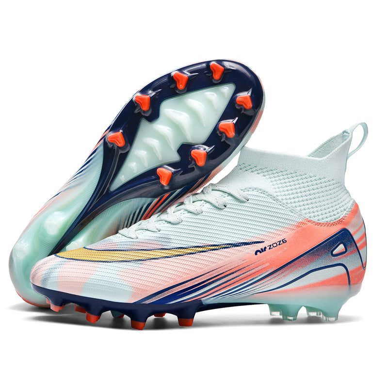 2025New Breathable Football Shoes for Men and Women Students Long Spikes Youth Grass Flat Ground Broken Spikes Training Shoes - 图片 8