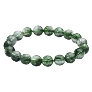 New Green Ghost Bracelet6mm Elastic Cord Beaded Women's Lucky Bracelet Green Phantom Crystal Bracelet