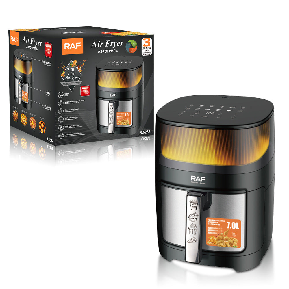 RAF European Standard Household Oil-Free Air Fryer Multifunctional Smart Oven French Fries Electric Fryer Touch Screen R.5287 - 图片 15