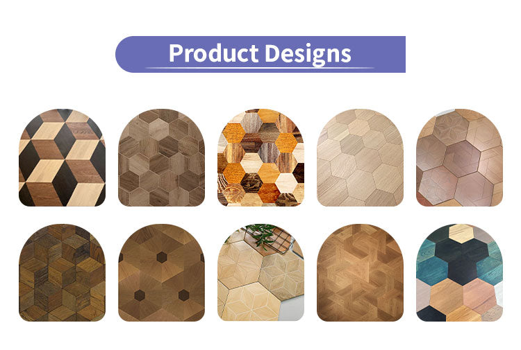 Premium 14mm Multilayer Hexagon Oak Flooring | Decorative Engineered Oak Parquet Custom Finish Options for Outdoor Use - 图片 8