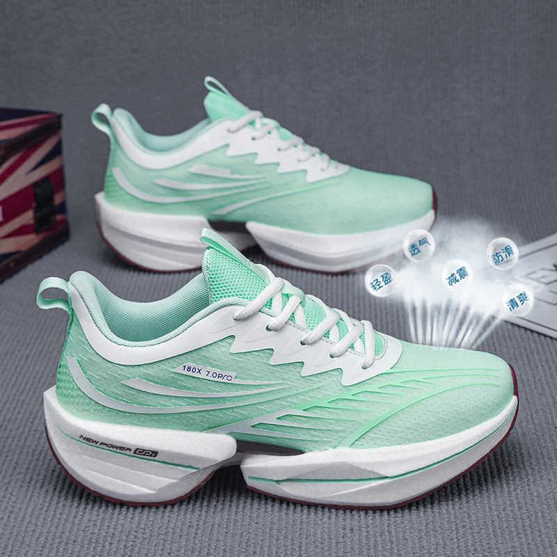 ROANK Men's Running Shoes Ultra-Light Sports Shoes for Teenagers Non-Slip Thick Sole Height Increasing Running Shoes for Middle School Students - 图片 3