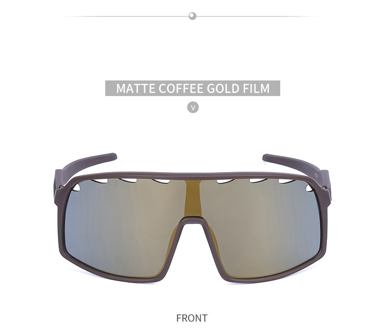 New Colorful Cycling Glasses for Men1998One-piece sunglasses European and American fashion outdoor sports sunglasses - 图片 62