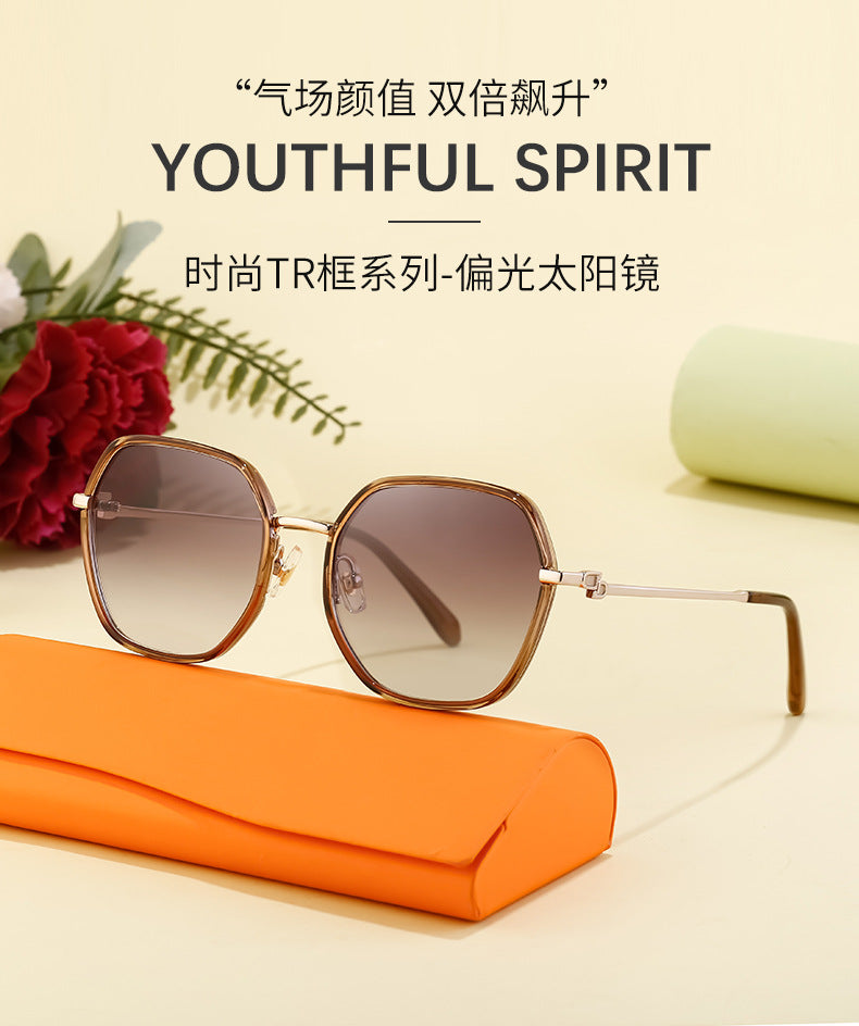 2025New European and American Fashion Square Frame Polarized Sunglasses for Women, Trendy Street Style, Sun Protection Sunglasses for Women Wholesale - 图片 13
