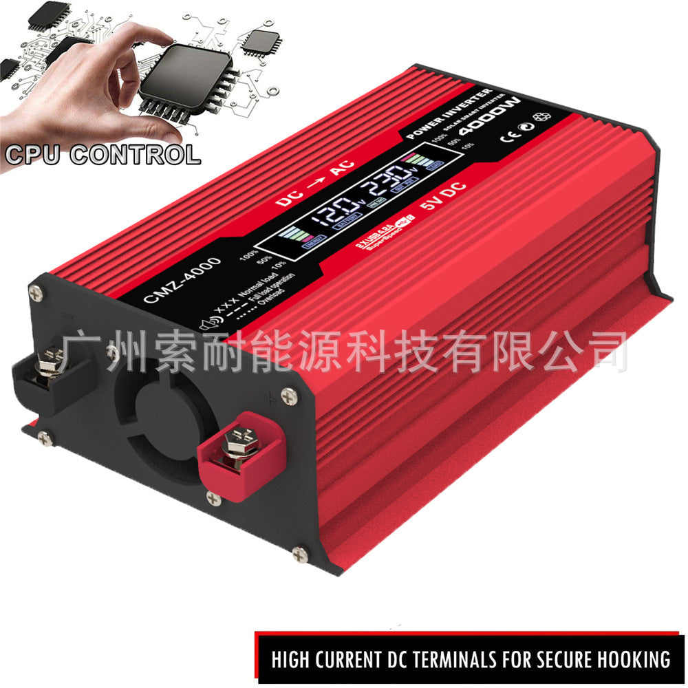 Vehicle Inverter300W 12V Turn110V220V Smart Digital Display Screen car power inverter - 图片 8