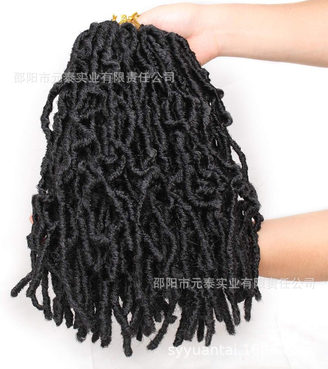 Dreadlock Wig Earthworm Curl Butterfly Faux Locs Crochet Hair African Braids Crochet Hair - 图片 7