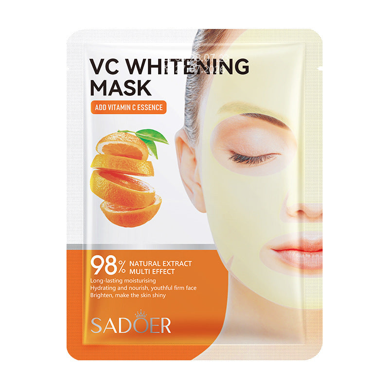 Facial Mask25g SADOER Aloe Vera VC Moisturizing and Rejuvenating Face Mask Sheet Pack for Cross-Border Wholesale - 图片 5