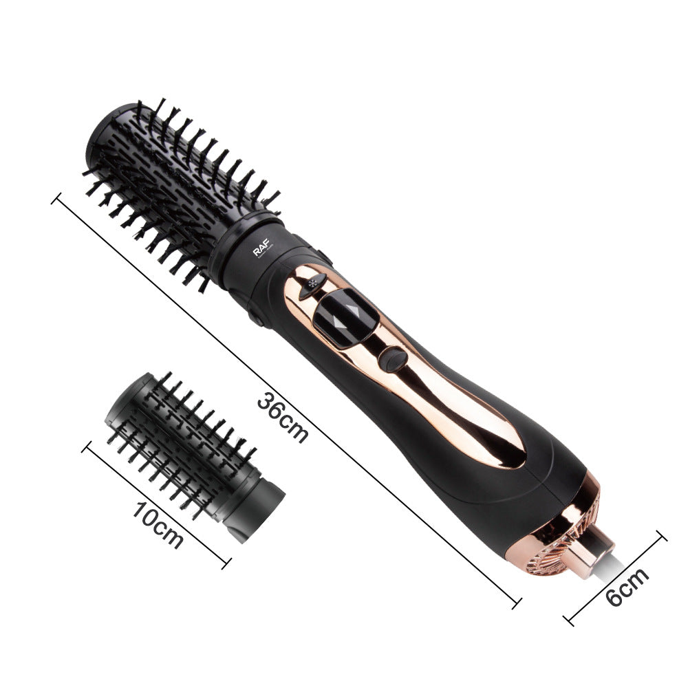 RAF EU Standard 2-in-1 Hot Air Brush Automatic Curling Iron Electric Hair Dryer Curling and Straightening Dual-use Hair Styling Tool - 图片 8