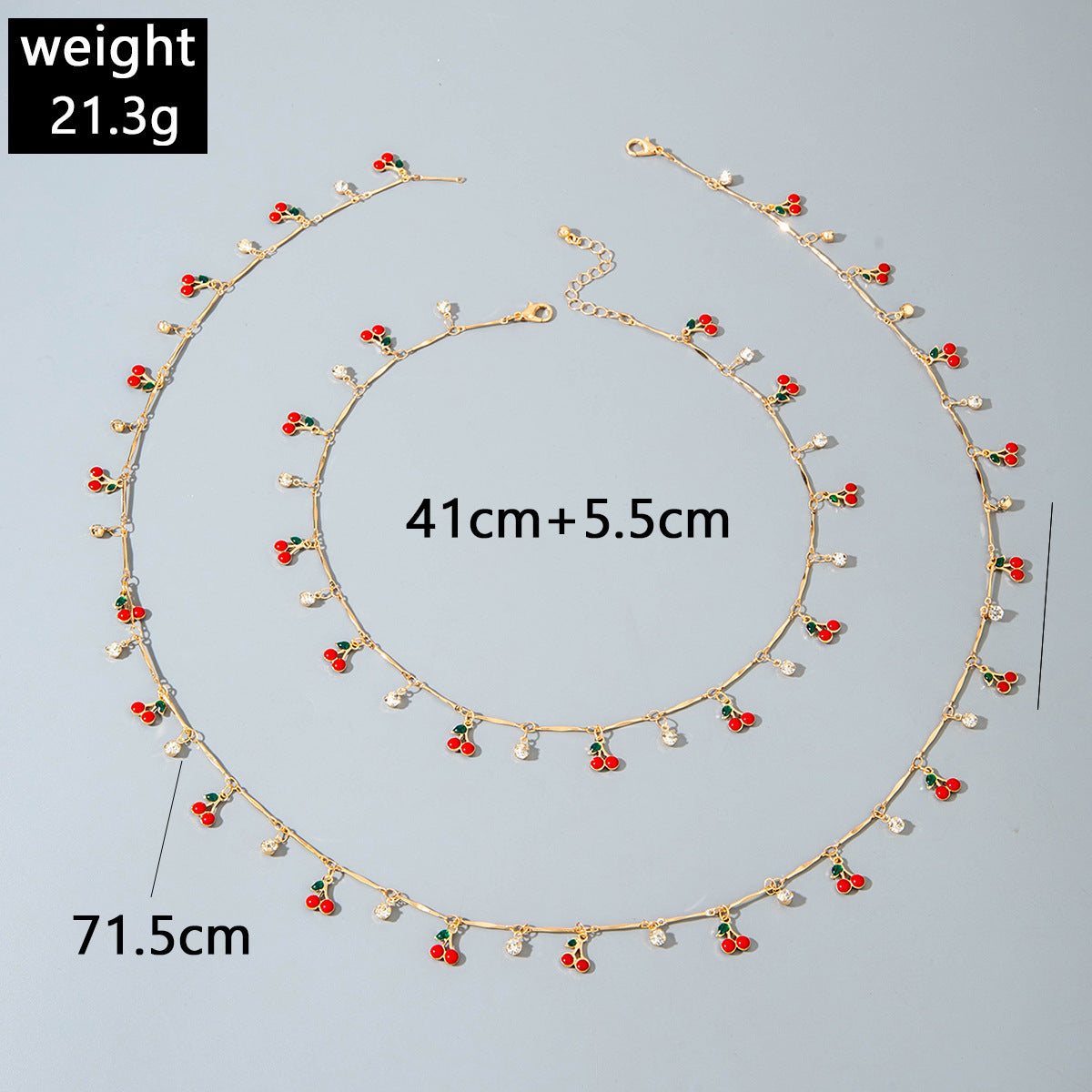 European and American Style Jewelry Light Luxury Imitation Pearl Cherry Necklace High-End Versatile Grass Multi-Layer Stacking Necklace Wholesale - 图片 40