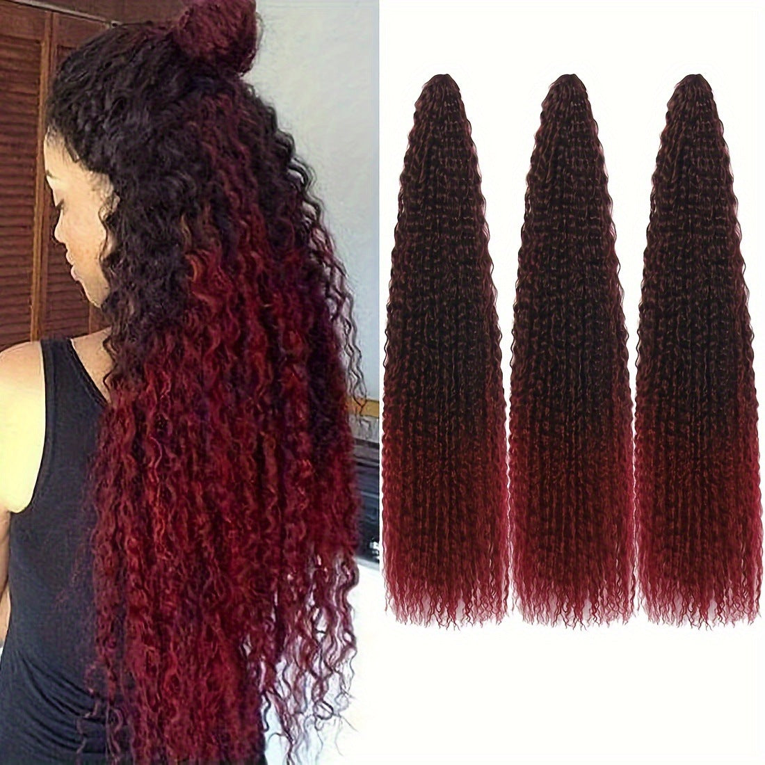 16/24Inch Cross-Border Synthetic Crochet Wig Brazilian Braids High-Temperature Fiber High-Temperature Fiber Braids - 图片 21