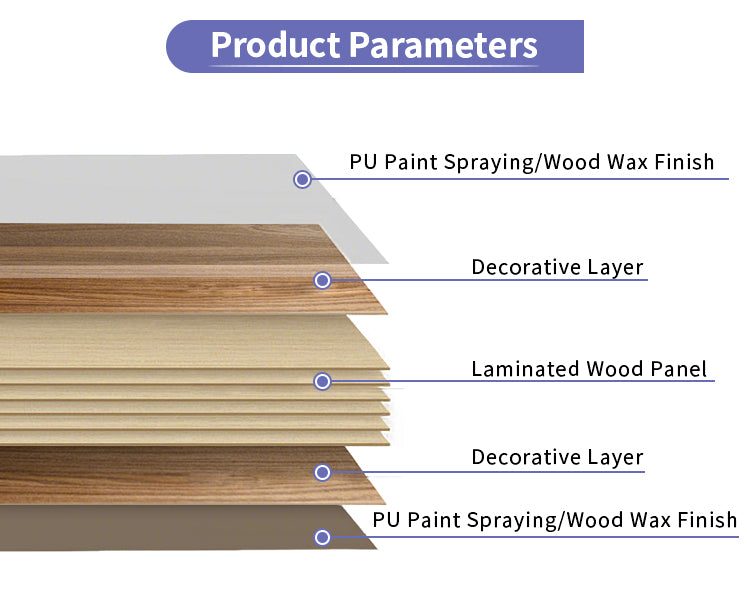 Custom 12mm Square Solid Oak Parquet Flooring | Engineered Wood Panels for Modern Home Office Exterior Use-Waterproof Anti-Slip - 图片 9