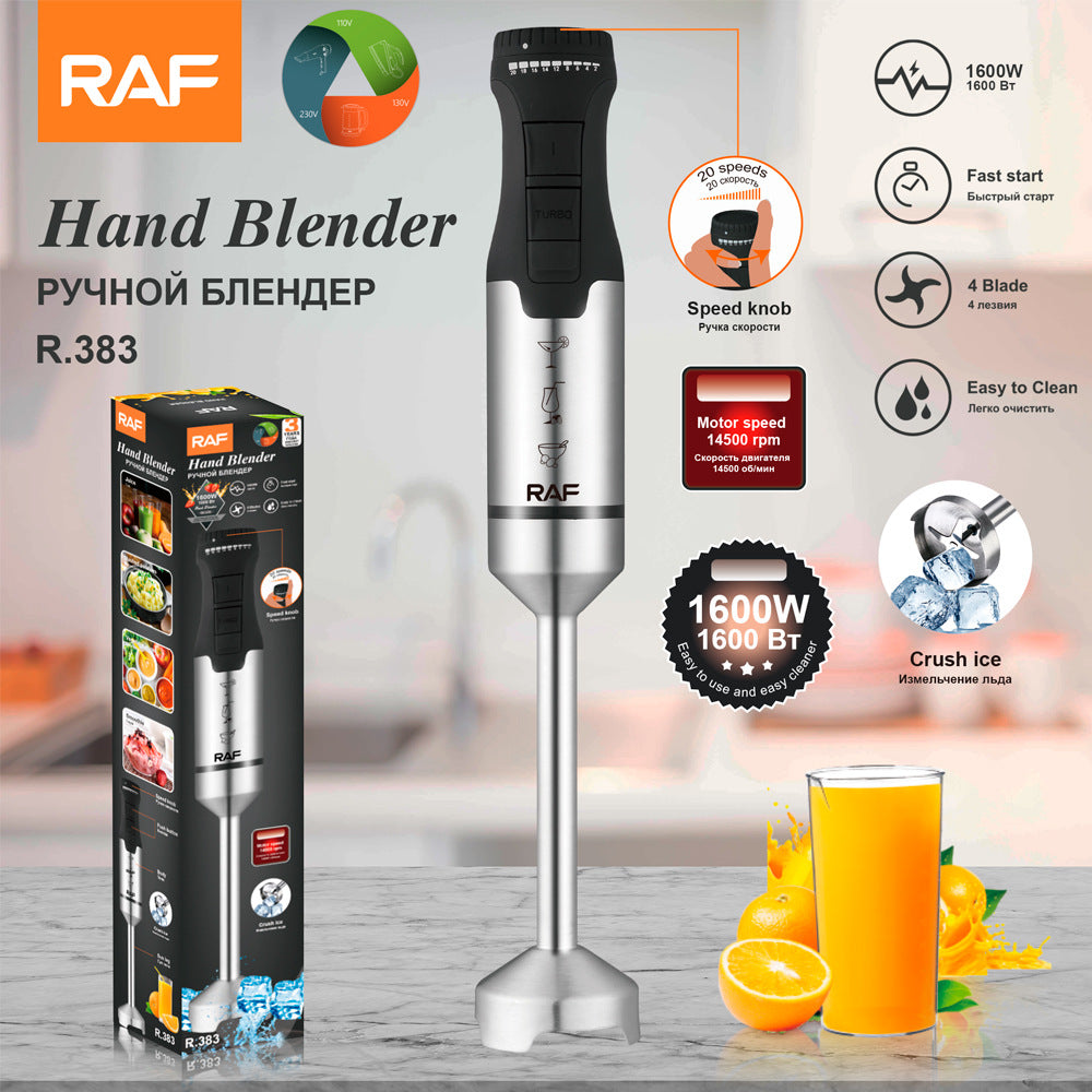 RAF EU Standard Portable Household Food Blender Handheld Electric Stainless Steel Cooking Stick Mixer383 - 图片 10