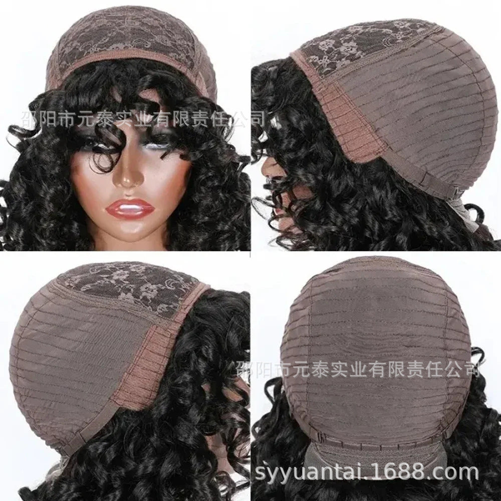 Short Bouncy Curly Wig BOB Glueless Wig Afro Rose Curly - 图片 8