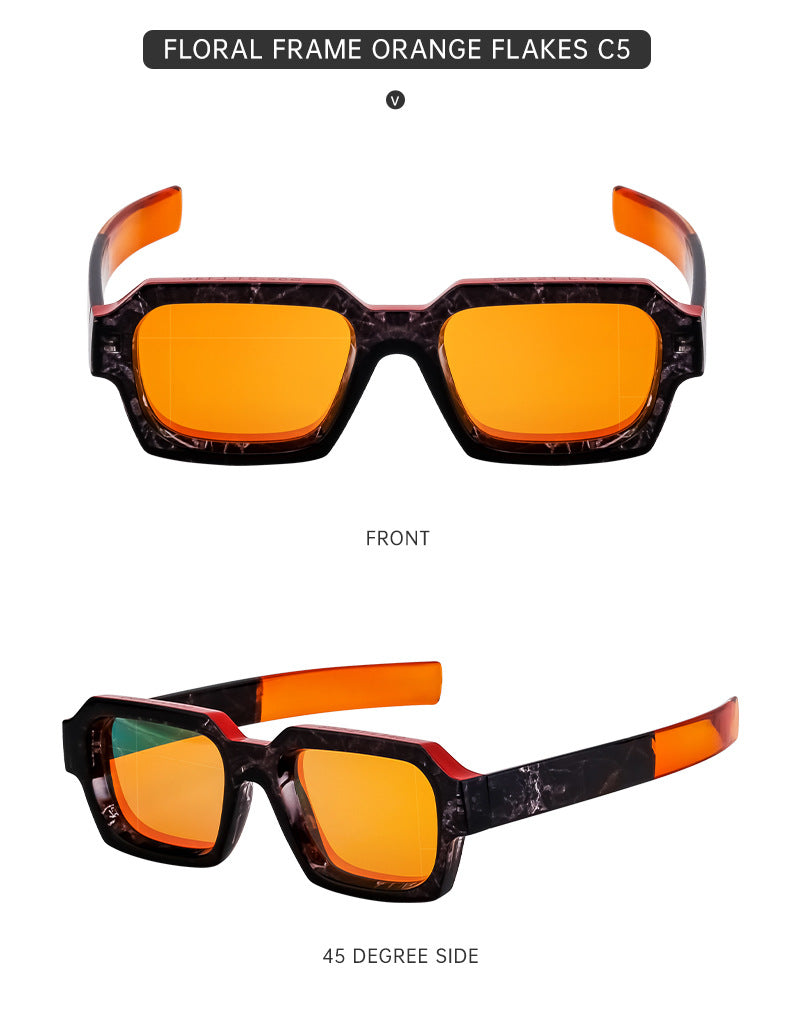 New Fashion Square Frame Sunglasses for Men and Women with a High-End Feel INS European and American style sunglasses outdoor glasses sglasses - 图片 30