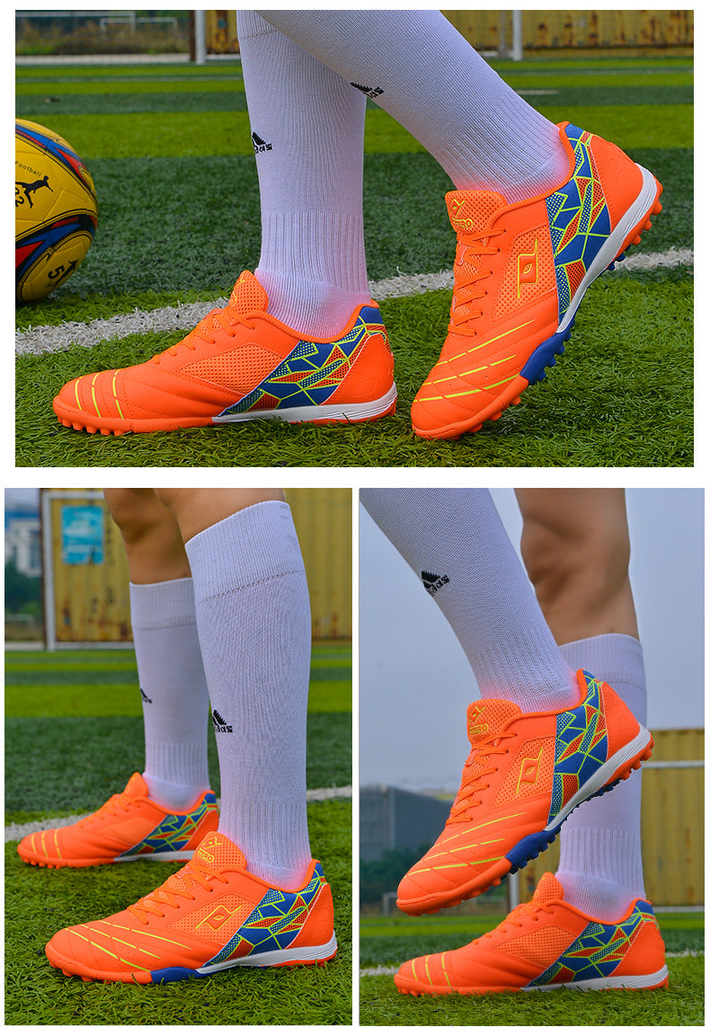 Men's Soccer Shoes TF Velcro Magic Tape Children's Sports Shoes for Primary and Secondary School Students and Teenagers for Sports Competitions and Training - 图片 31