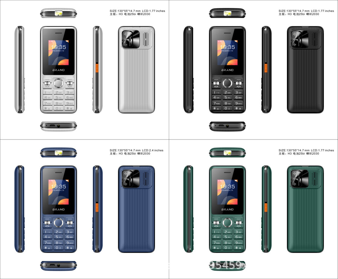 5092 Dual Card GSM 2G Straight board student elderly phone with buttons, camera, and long standby time - 图片 12