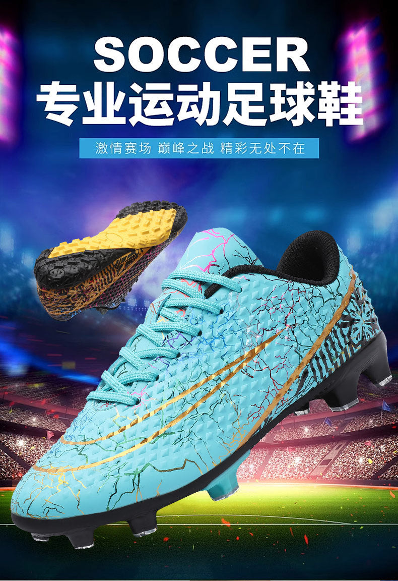 New professional football shoes for men and women AG Spike TF Broken Nail Youth Student Grassland Competition Training Shoes - 图片 12