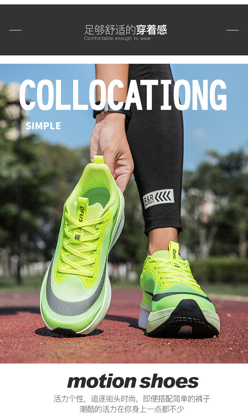 2025Plus Size Sports Shoes Racing Training Carbon Plate Sports Shoes Lightweight Men and Women Autumn Running Shoes - 图片 19