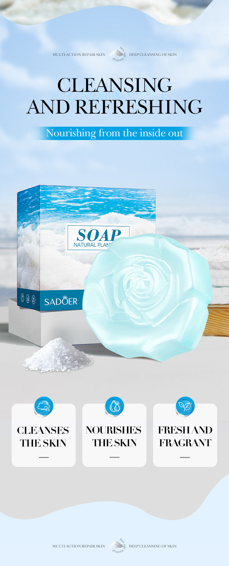 Handmade Soap100g Essential Oil Plant Fruit Deep Cleansing Body Soap Export Manufacturer Wholesale - 图片 17