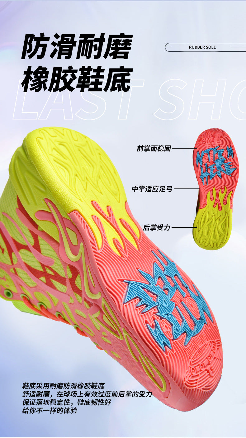 New Youth Trendy Sports Combat Boots Three Balls4Fashionable Men's Professional Practical Anti-Slip Wear-Resistant Basketball Shoes - 图片 16