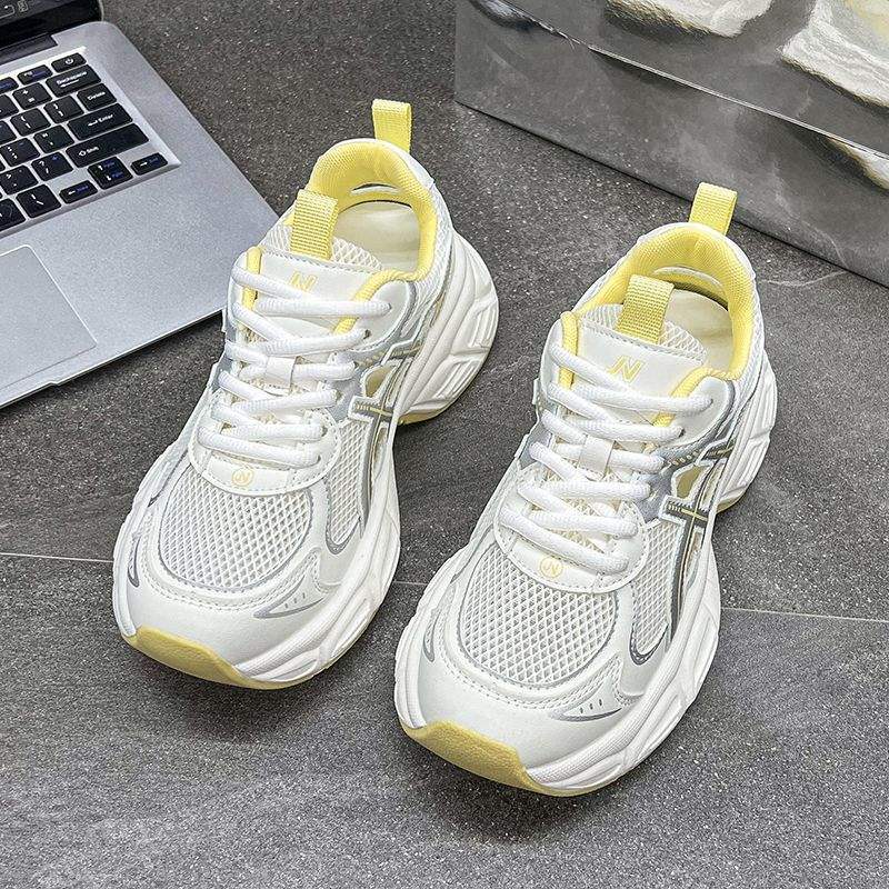 Exported Italian Original Clearance Dad Shoes Summer New Women's Running Hollow Sports Shoes Thick Sole - 图片 12