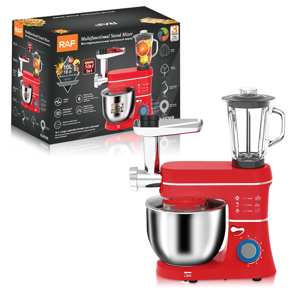 RAF European Standard 3-in-1 Chef Machine Multi-Functional Dough Mixer Household Meat Grinder Juicer Food Processor - 图片 13