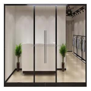 Office Commercial Apartment Entry Automatic Aluminium Frame Sensor Glass Sliding Door