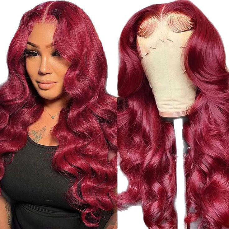 Best seller in europe and america99j Chemical Fiber Wig13*4 body wave front lace fiber hairpiec - 图片 5
