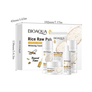 Rice Puree Whitening Travel Five-Piece Set BIOAOUA Cleansing and Moisturizing Set  Wholesale