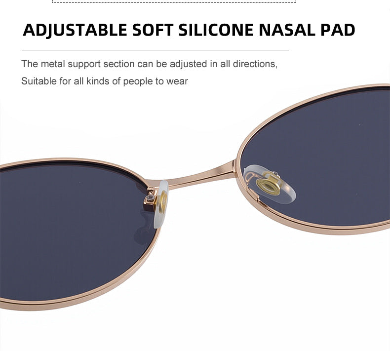 Oval Sunglasses for Women2025New European and American Style Personality Sunglasses with High-end Feel, Sun Protection, Trendy Fashion Glasses - 图片 23